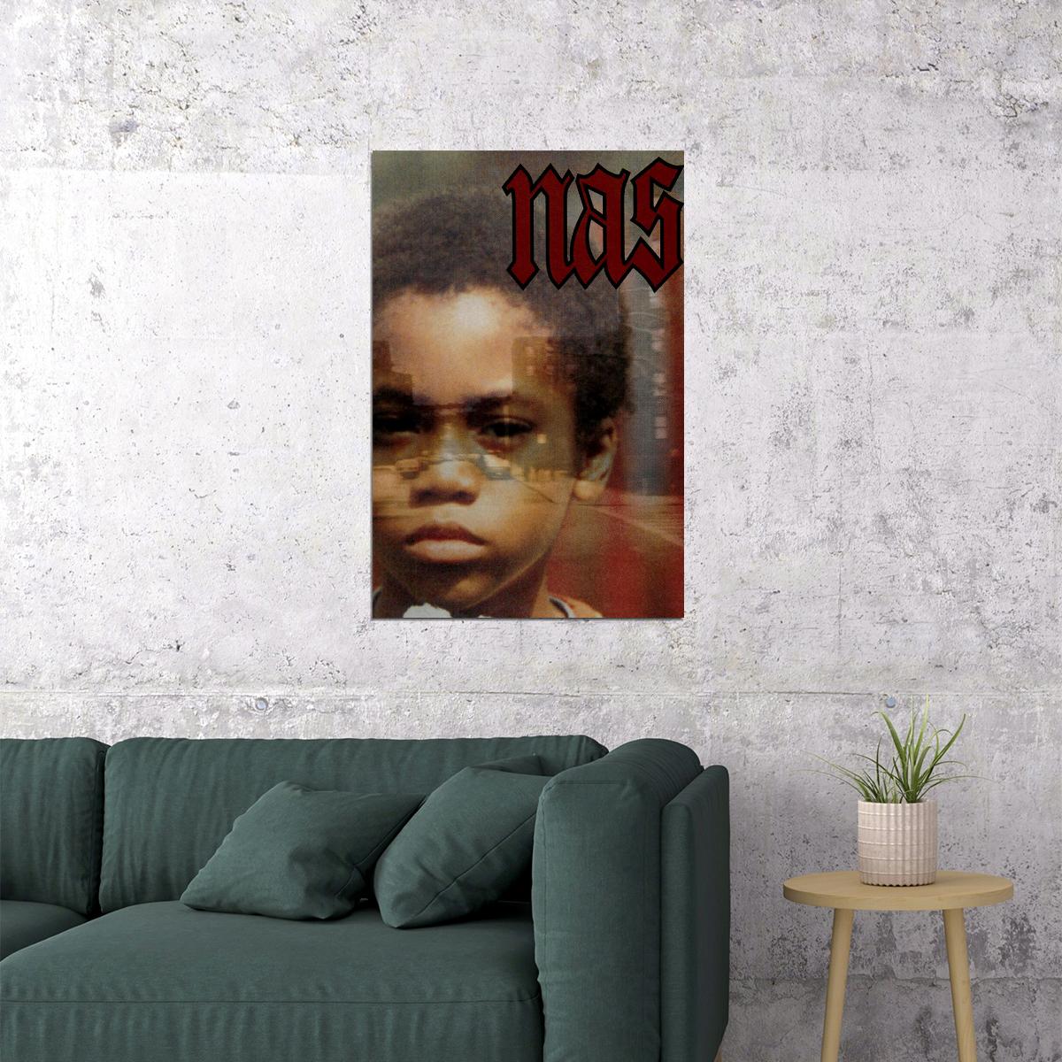 Illmatic Nas Cover The Best Rap Artist Music 2020 Poster Wall Art Print Home Wall Decor