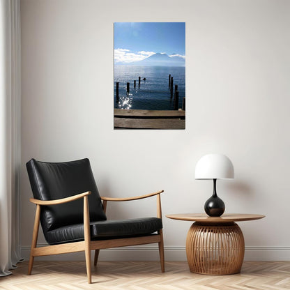 Lago De Atitlan In The Guatemala Highlands Sea Poster Wall Art Print Home Wall Decor