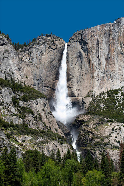 Waterfalls In Yosemite National Park Picture Poster Wall Art Print Home Wall Decor