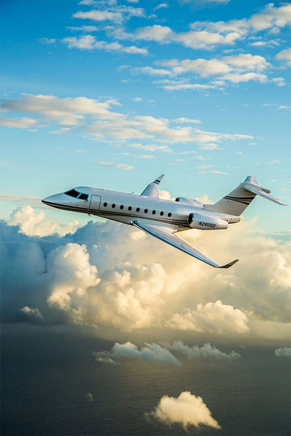 Gulfstream G-iv Corporate Jet Aircraft Poster Wall Art Print Home Wall Decor