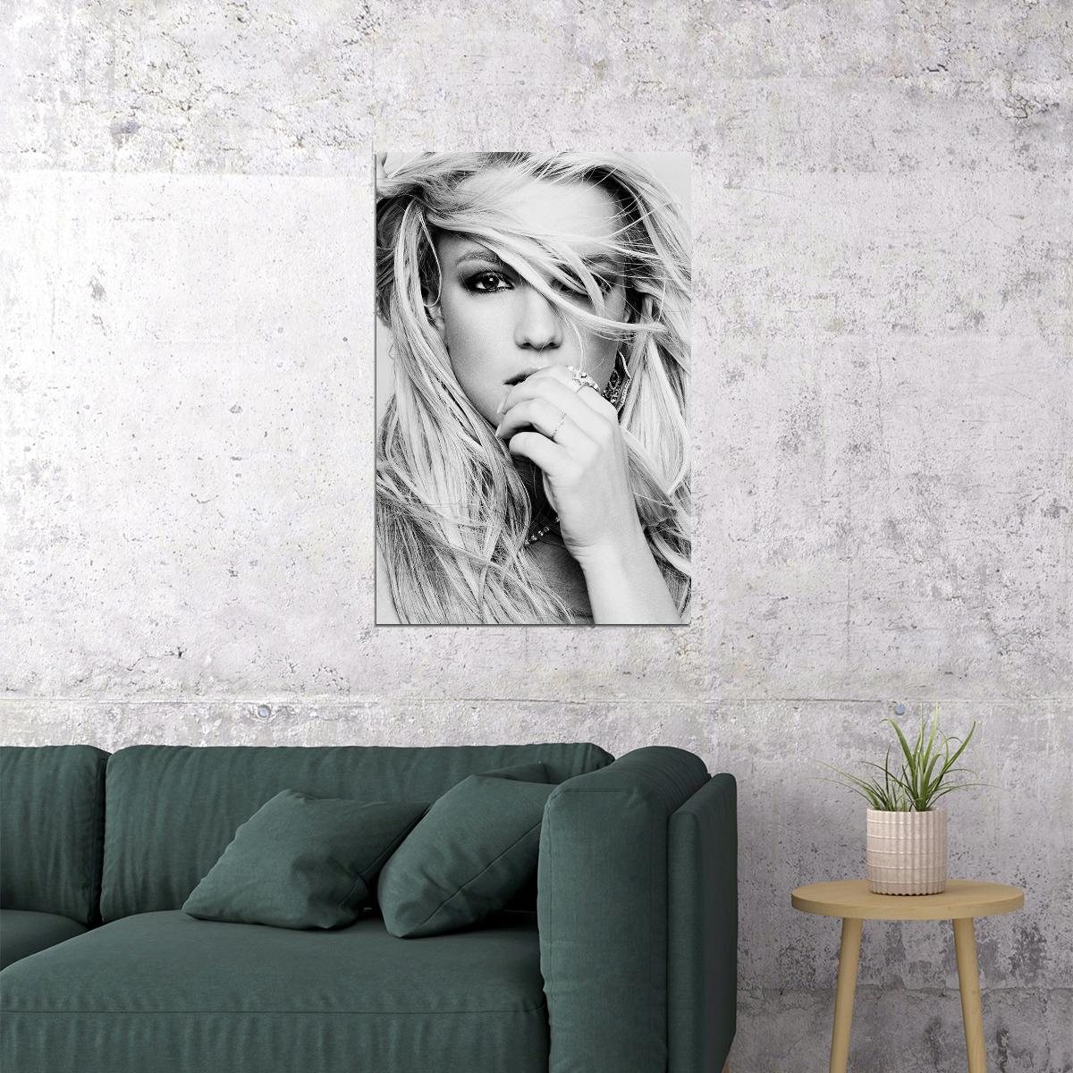 Young Britney Spears Artist Dancer Actor Producer Poster Wall Art Print Home Wall Decor