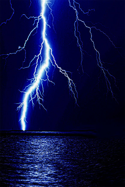 The Power Of Nature Lightning Photo Picture Poster Wall Art Print Home Wall Decor