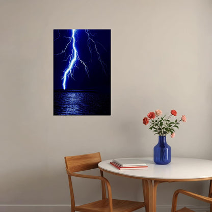 The Power Of Nature Lightning Photo Picture Poster Wall Art Print Home Wall Decor