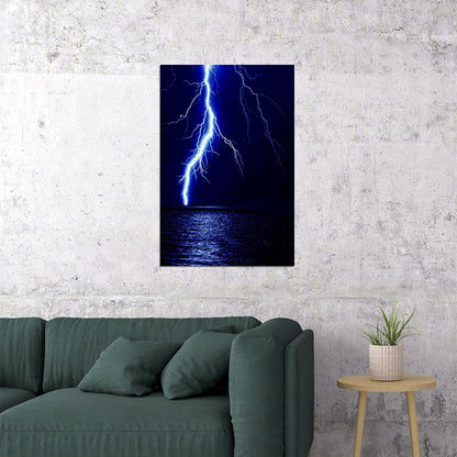 The Power Of Nature Lightning Photo Picture Poster Wall Art Print Home Wall Decor