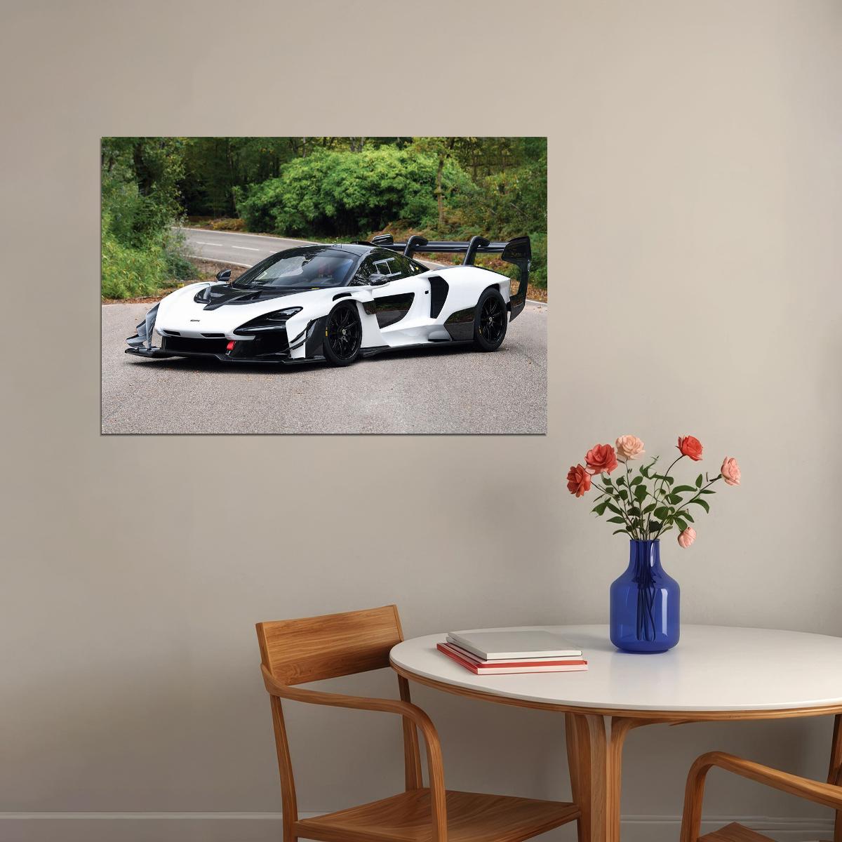 Mclaren Senna Gtr Sport Car Driving Poster Wall Art Print Home Wall Decor