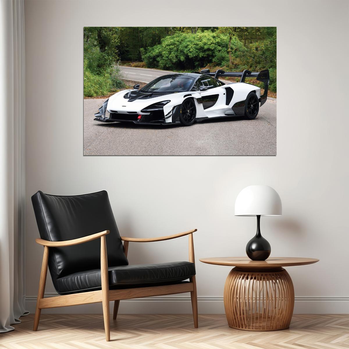 Mclaren Senna Gtr Sport Car Driving Poster Wall Art Print Home Wall Decor