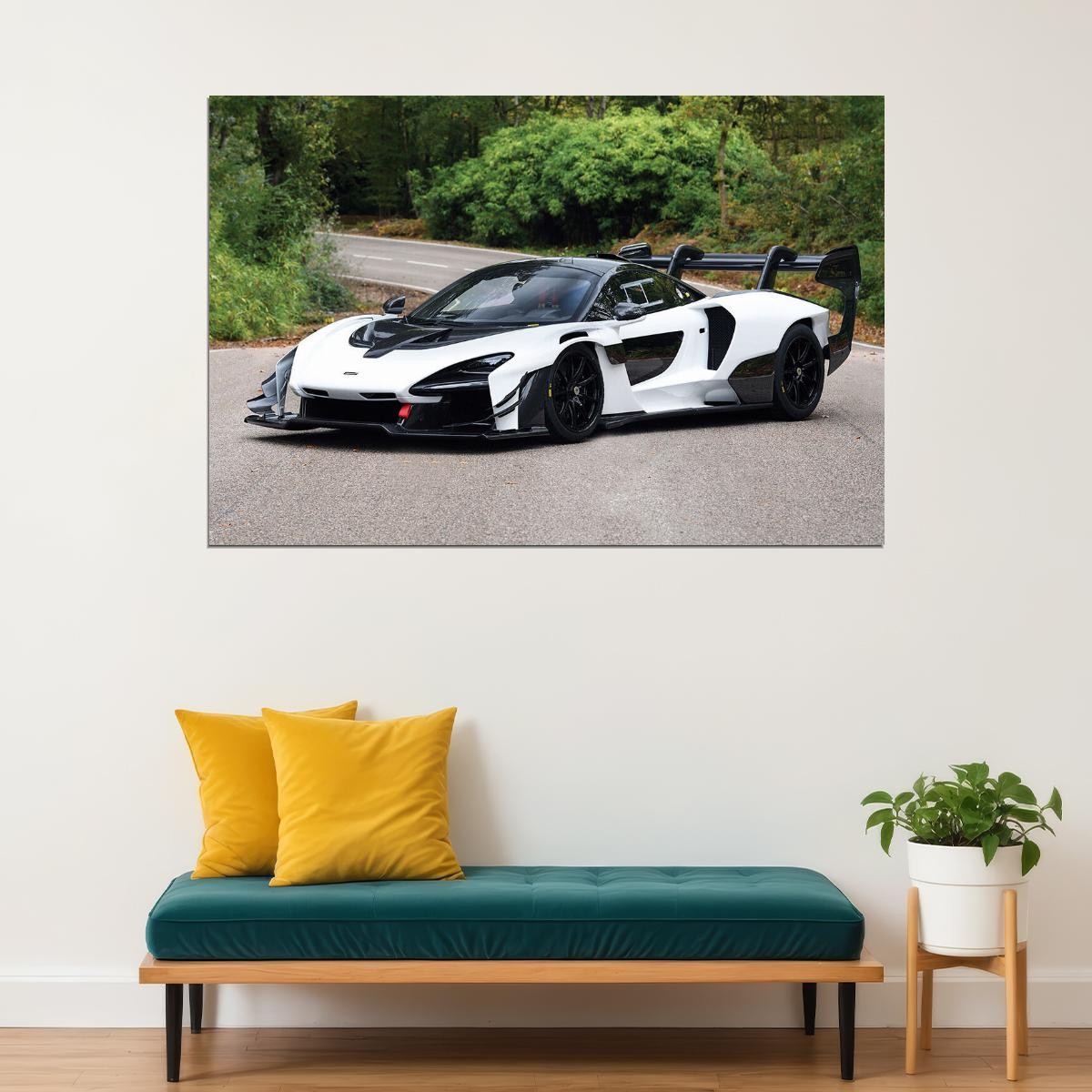 Mclaren Senna Gtr Sport Car Driving Poster Wall Art Print Home Wall Decor