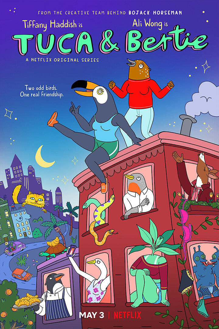 Tuca And Bertie Animation Comedy Fantasy Poster Wall Art Print Home Wall Decor