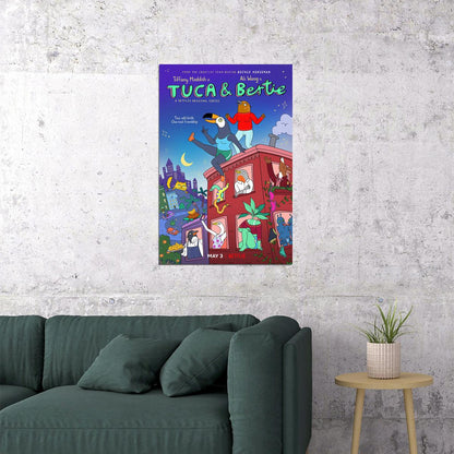 Tuca And Bertie Animation Comedy Fantasy Poster Wall Art Print Home Wall Decor