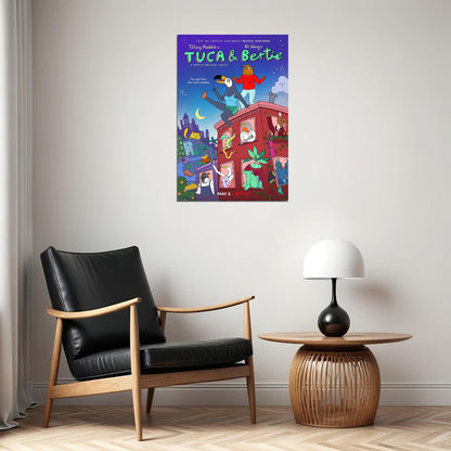 Tuca And Bertie Animation Comedy Fantasy Poster Wall Art Print Home Wall Decor