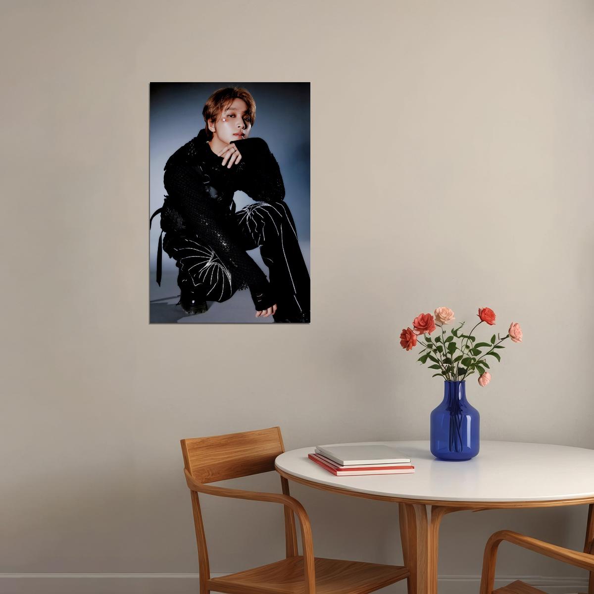 NCT 127 Haechan Kpop Boy Band Poster Fact Check MV Teaser Photo Kpop Photocard Collectible Viral Cyberpunk Fashion Photocard Style Wall Art