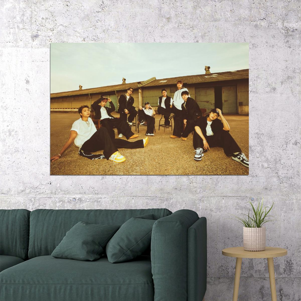 NCT 127 Kpop Boy Band Poster Poster Walk Walking Club Photo Y2K Streetwear Kpop Idol Fashion Print Trendy Kpop Photocard Style Wall Art