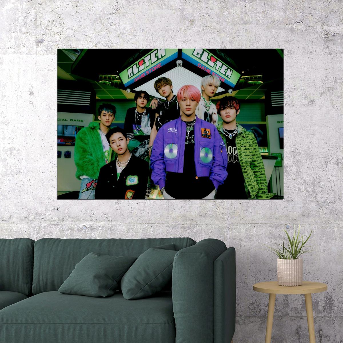 NCT Dream Kpop Boy Band Teaser Photo Retro Aesthetic Streetwear Fashion Iconic Group Poster Collectible Photocard Style Wall Art