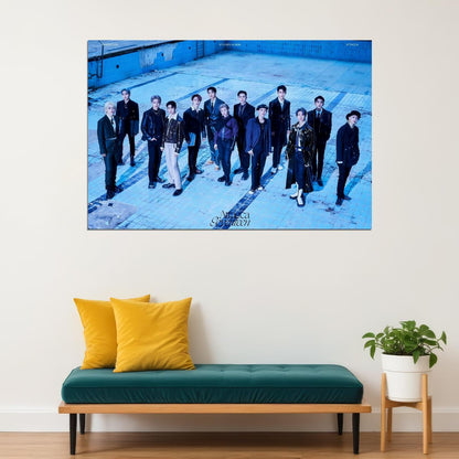 Seventeen Attaca Photo Music Poster KPop Aesthetic Kpop Male Boys Group Boy Band Trendy Photocard Style Wall Decor for Kpop Fans