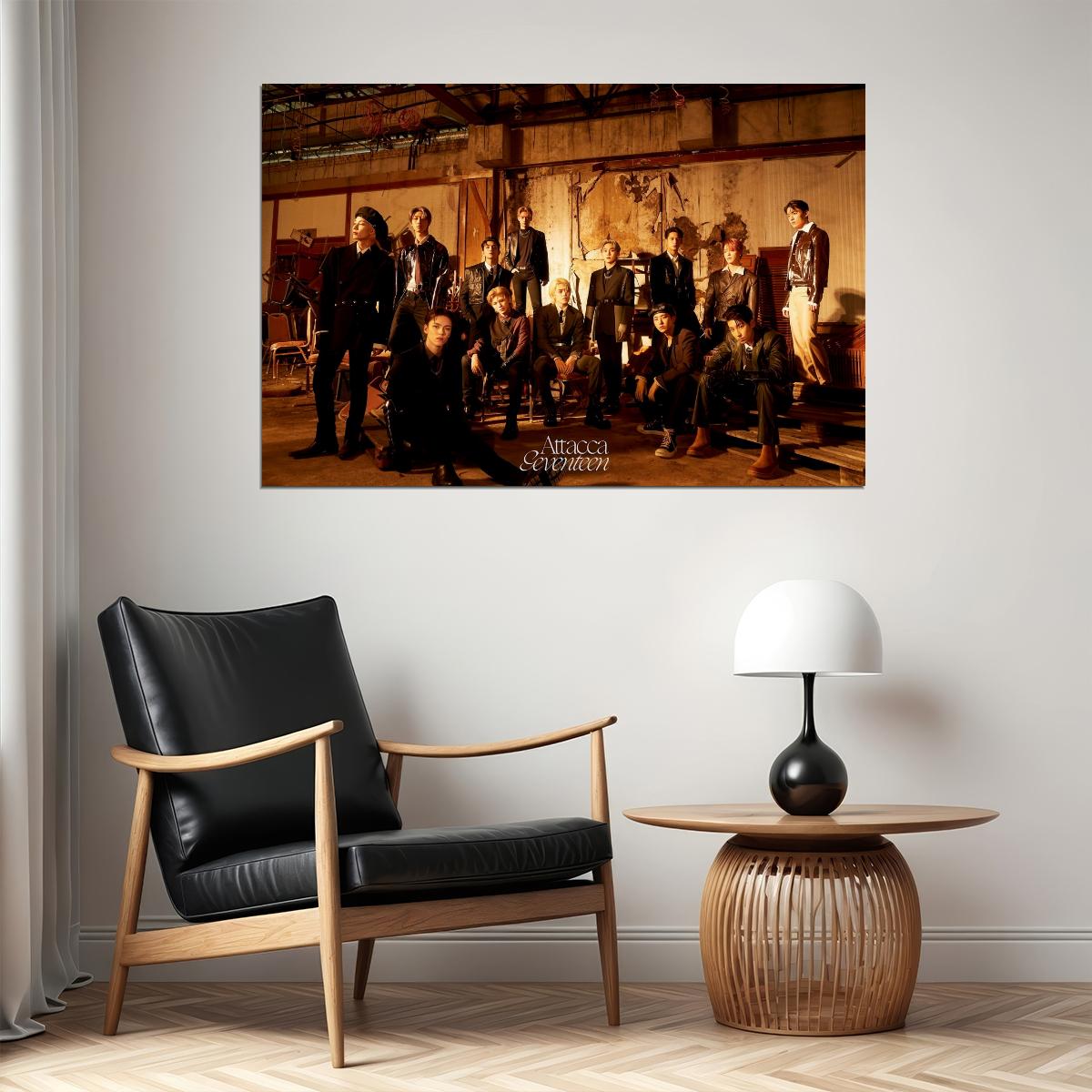 Seventeen Attaca Photo Music Poster KPop Aesthetic Kpop Male Boys Group Boy Band Trendy Photocard Style Wall Decor for Kpop Fans