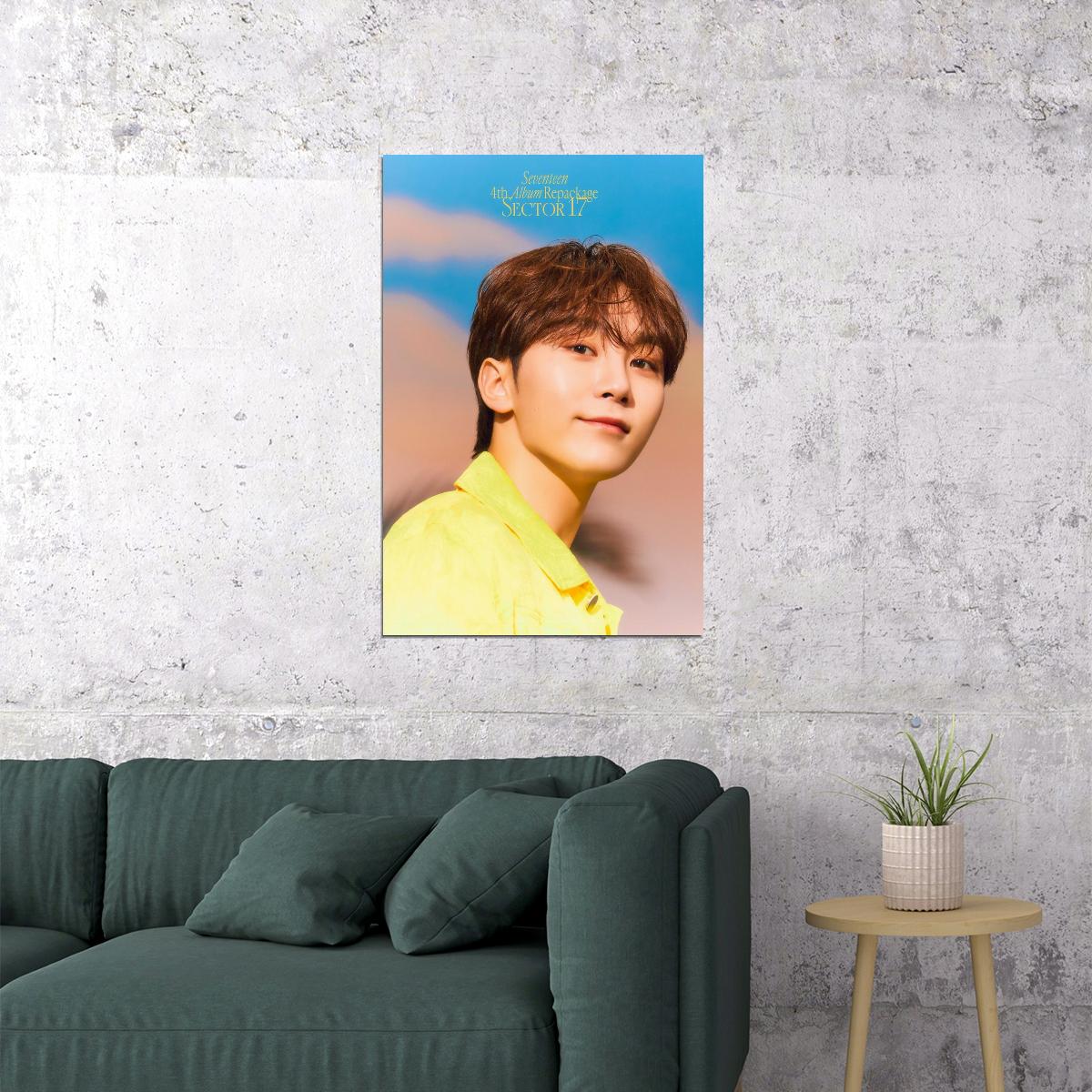 SEUNGKWAN Seventeen SECTOR 17 Concept Photo Music Poster KPop Aesthetic Kpop Male Boys Group Boy Band Trendy Photocard Style for Kpop Fans