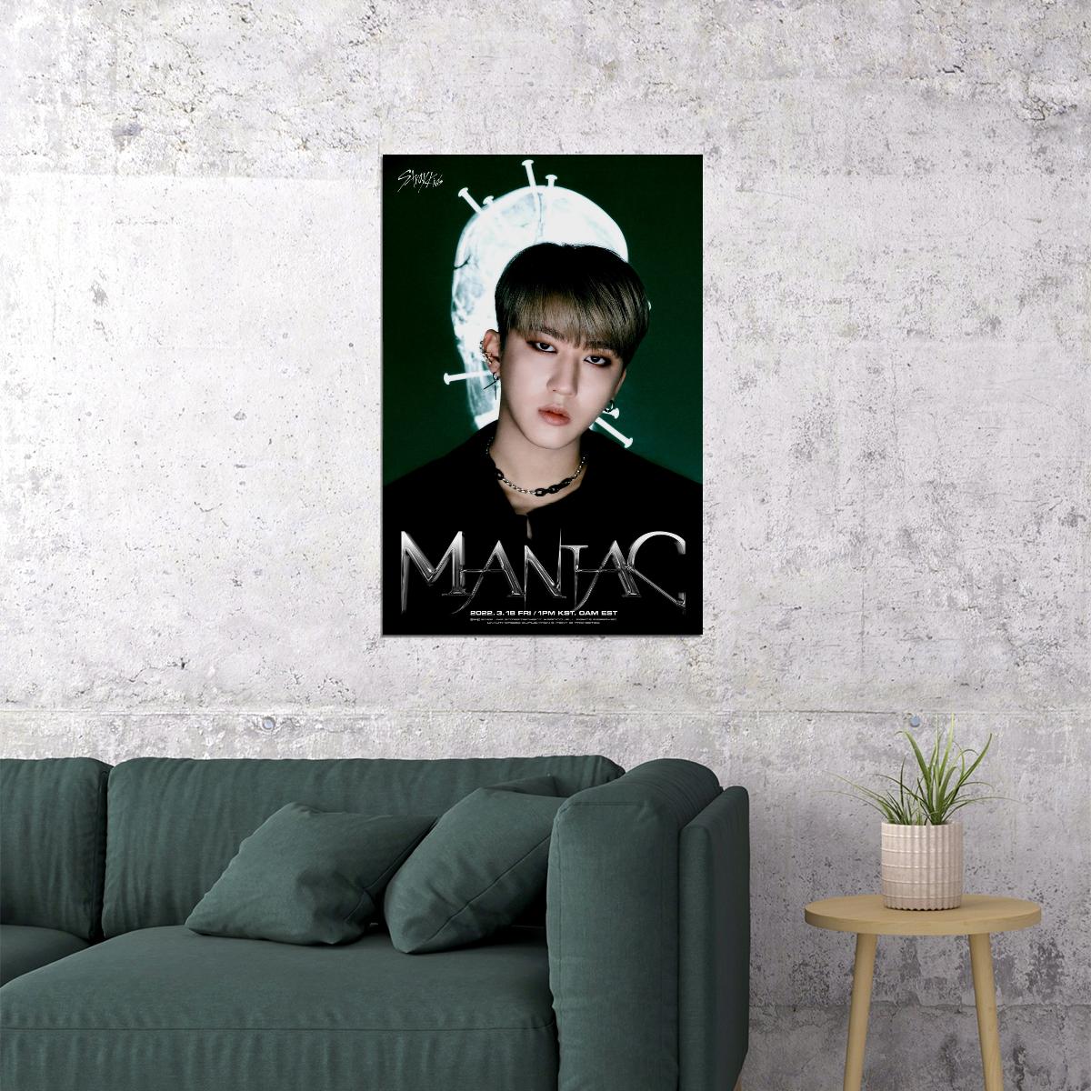 Stray Kids SKZ Changbin ODDINARY Album Teaser Photo Maniac Concept Kpop Idol Poster Urban Street Style Collectible Trendy Music Wall Art Decor