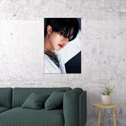 Stray Kids SKZ Changbin ROCKSTAR Concept Photo Music Poster Korean Idol Grunge Fashion Kpop Photocard Style Print Trendy Boy Band Wall Art Retro Rockstar Aesthetic