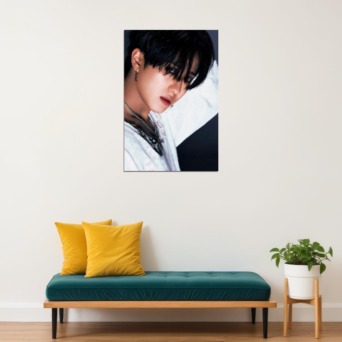 Stray Kids SKZ Changbin ROCKSTAR Concept Photo Music Poster Korean Idol Grunge Fashion Kpop Photocard Style Print Trendy Boy Band Wall Art Retro Rockstar Aesthetic