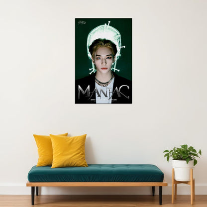 Stray Kids SKZ Hyunjin ODDINARY Album Teaser Photo Maniac Concept Kpop Boy Band Poster Retro Futuristic Style Collectible Wall Art Viral Cyberpunk Decor