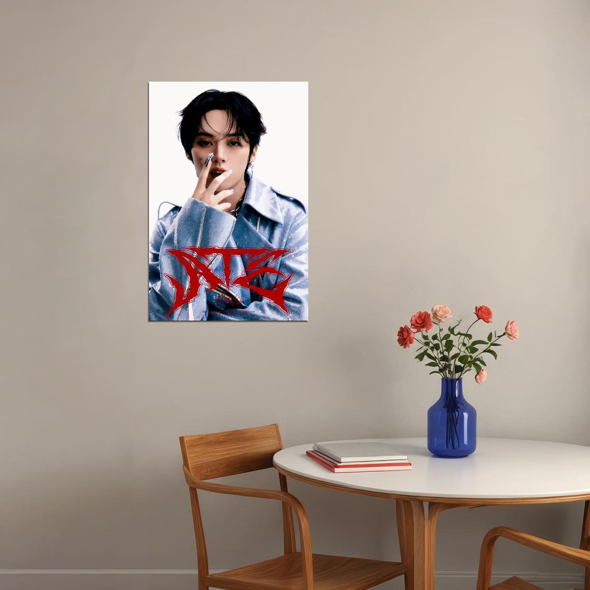 Stray Kids SKZ Lee Know ATE Album Concept Photo Music Poster Korean Idol Cyberpunk Fashion Kpop Photocard Style Viral Collectible Wall Art