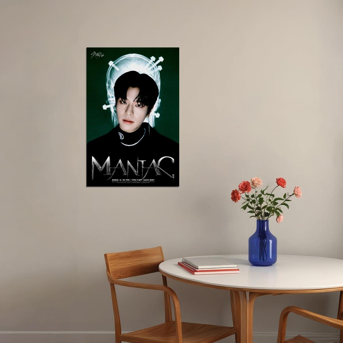 Stray Kids SKZ Seungmin ODDINARY Teaser Photo Maniac Concept Kpop Boy Band Poster Urban Aesthetic Collectible Wall Art Futuristic Music Decor