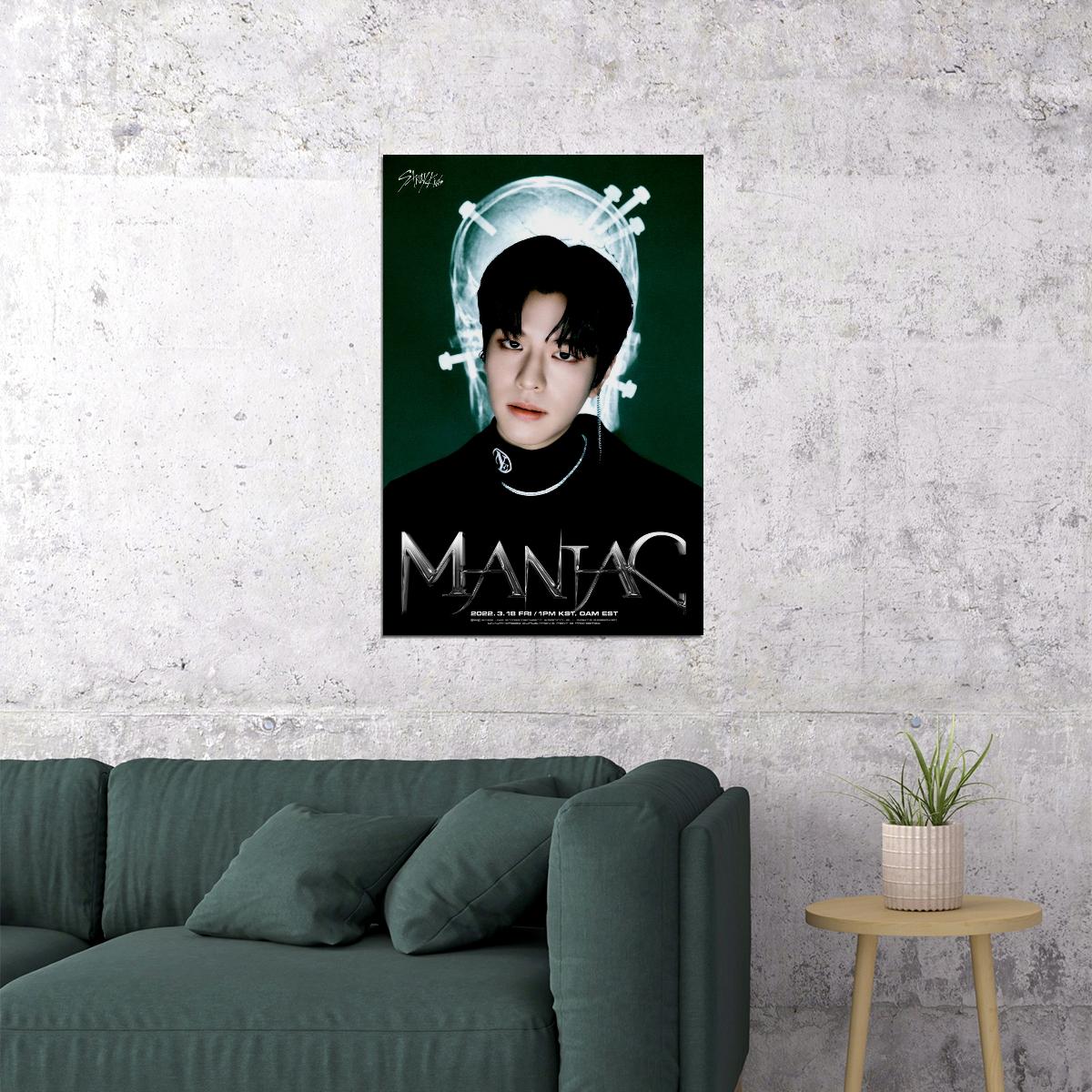 Stray Kids SKZ Seungmin ODDINARY Teaser Photo Maniac Concept Kpop Boy Band Poster Urban Aesthetic Collectible Wall Art Futuristic Music Decor