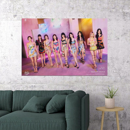 TWICE Taste of Love Music Poster K-Pop Aesthetic Kpop Female Girl Group Korean Idol Wall Art Print