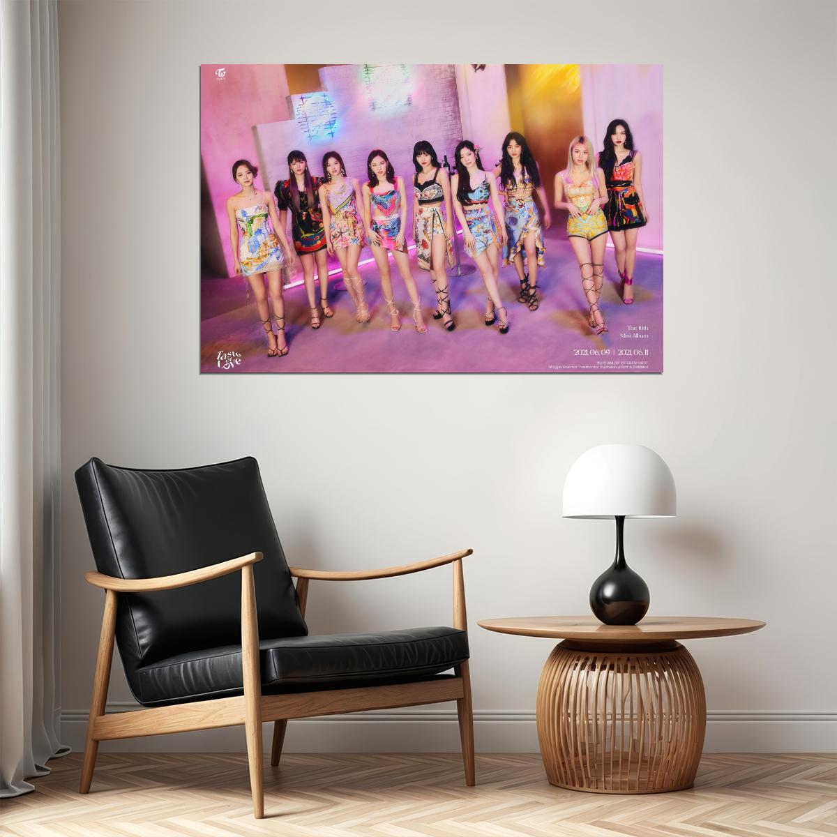 TWICE Taste of Love Music Poster K-Pop Aesthetic Kpop Female Girl Group Korean Idol Wall Art Print