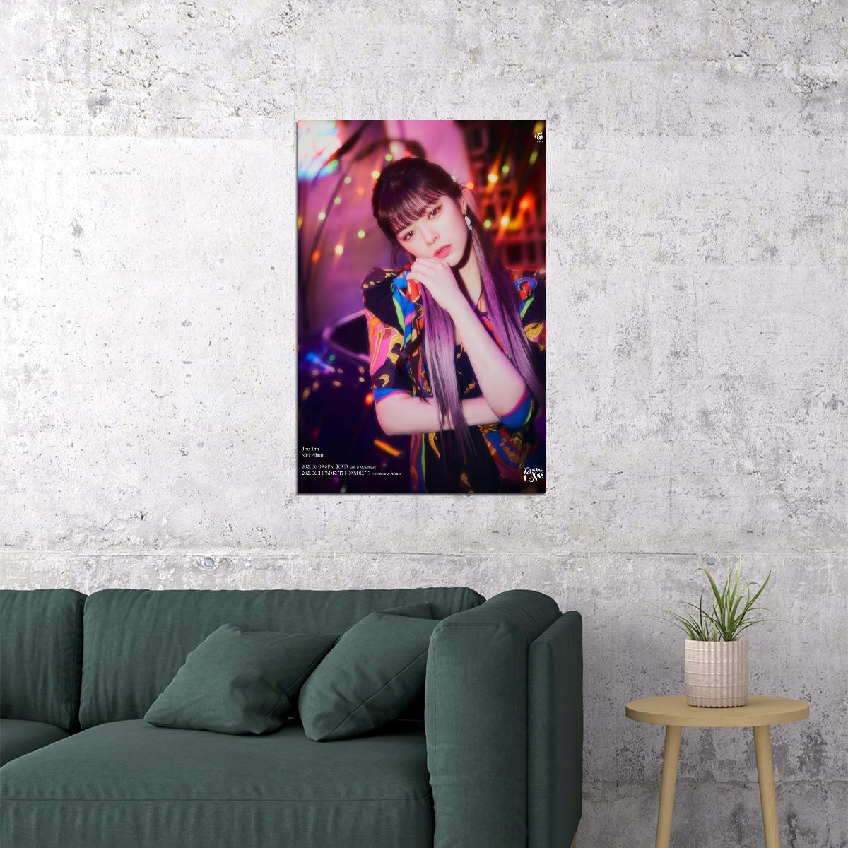 TWICE Jeongyeon Taste of Love Album Teaser Fallen Photo Kpop Poster Home Bar Wall Art Kpop Female Girl Group Korean Fashion Idol Bar Decor Cafe Print