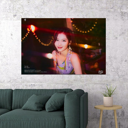 TWICE Sana Taste of Love Album Teaser Fallen Photo Kpop Poster Home Bar Wall Art Kpop Female Girl Group Korean Fashion Idol Bar Decor Cafe Print