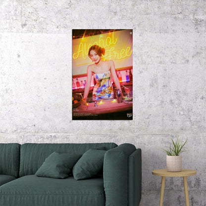 TWICE Tzuyu Taste of Love Album Teaser Fallen Photo Kpop Poster Home Bar Wall Art Kpop Female Girl Group Korean Fashion Idol Bar Decor Cafe Print