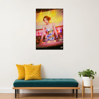 TWICE Tzuyu Taste of Love Album Teaser Fallen Photo Kpop Poster Home Bar Wall Art Kpop Female Girl Group Korean Fashion Idol Bar Decor Cafe Print