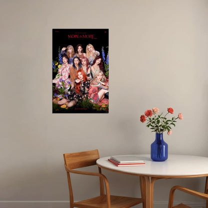 TWICE MORE & MORE Album Concept Group Photo Summer Kpop Wall Art Spring Garden Print Coquette Aesthetic Decor