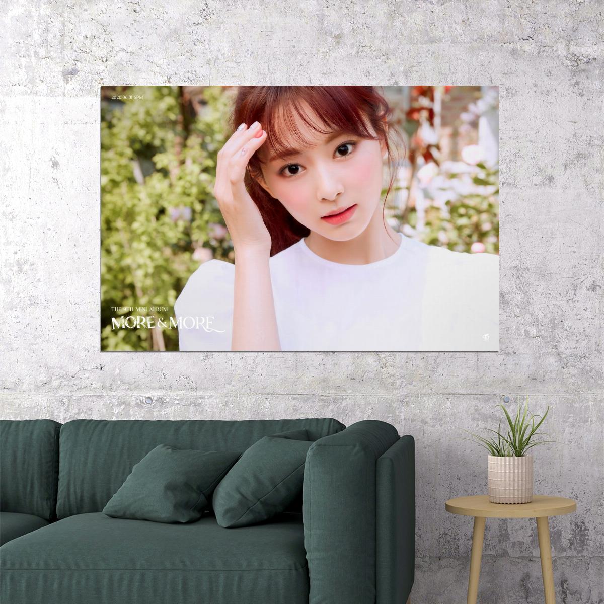 TWICE Tzuyu MORE & MORE Album Concept Photo Poster Summer Wall Art Spring Garden Print Coquette Aesthetic Decor Female Girl Group Korean Fashion Idol