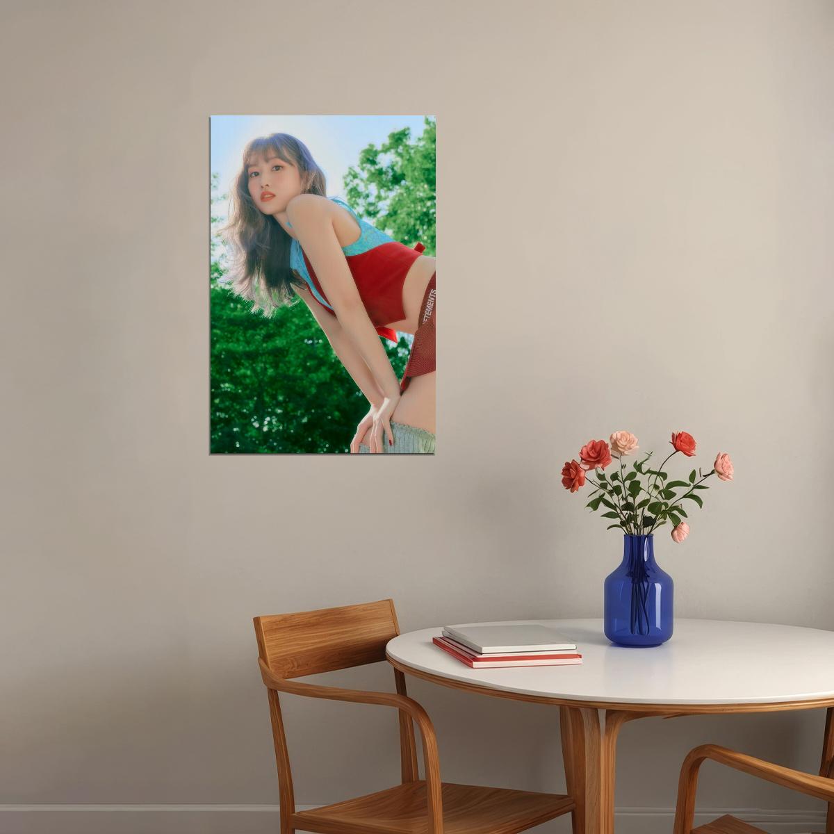 TWICE Momo BETWEEN 1&2 Album Concept Photo Summer Kpop Wall Art Y2k Retro Print Preppy Decor Aesthetic Kpop Wall Art Print For Living Room