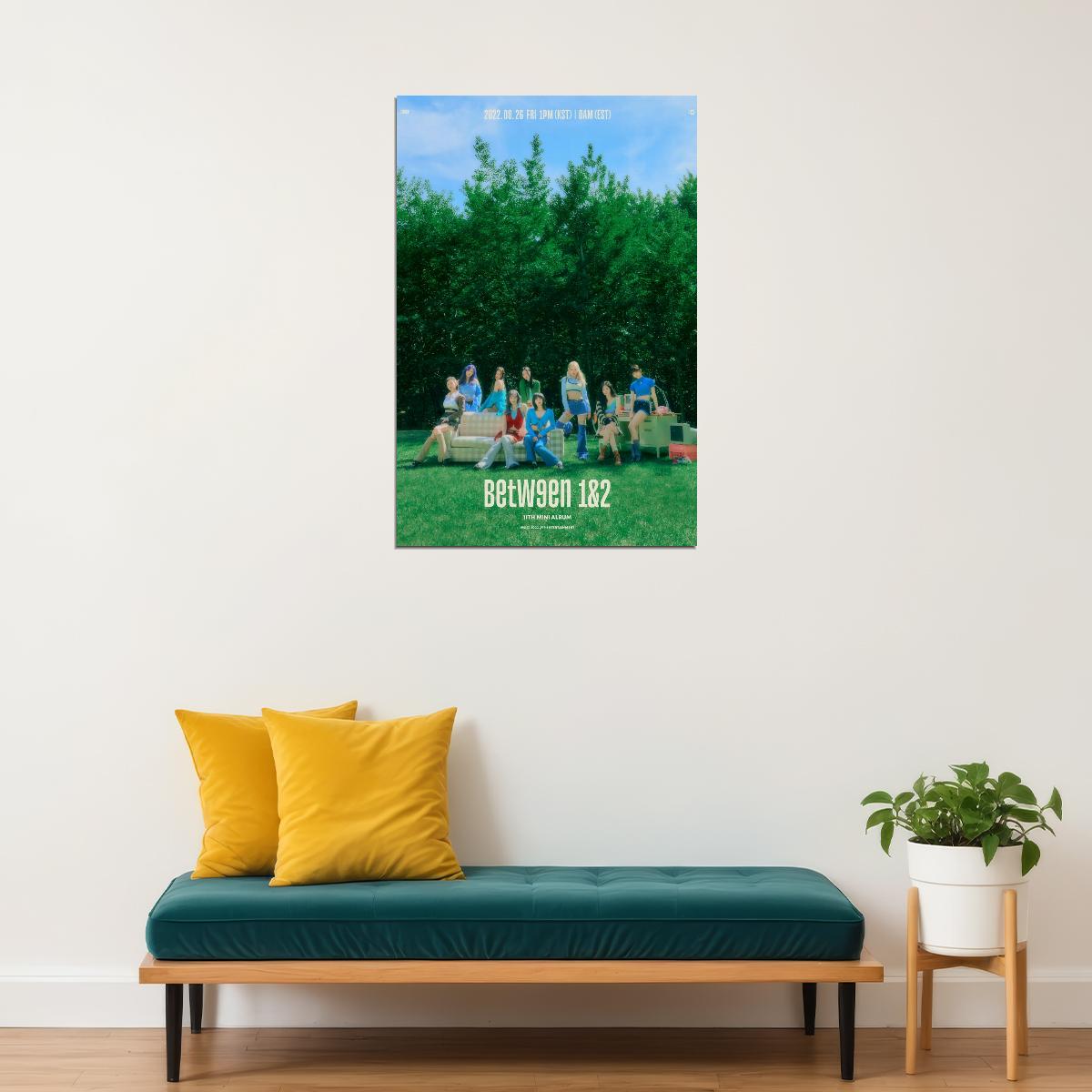 TWICE Group Photo BETWEEN 1&2 Album Concept Photo Summer Kpop Wall Art Y2k Retro Print Preppy Decor