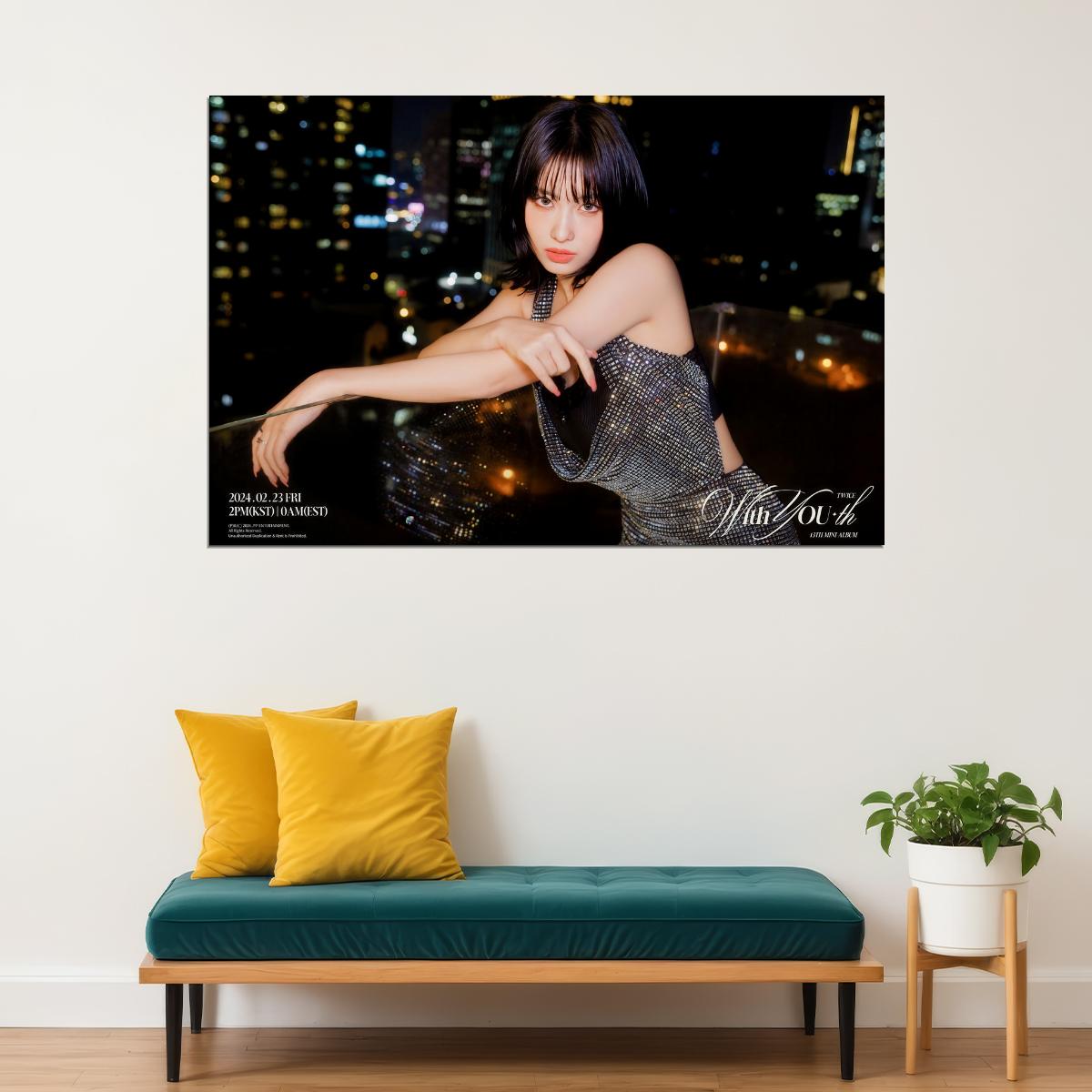 TWICE Momo With YOUth Album Concept Photo Music Poster K-Pop Aesthetic Kpop Female Girl Group Korean Fashion Idol Wall Art Print