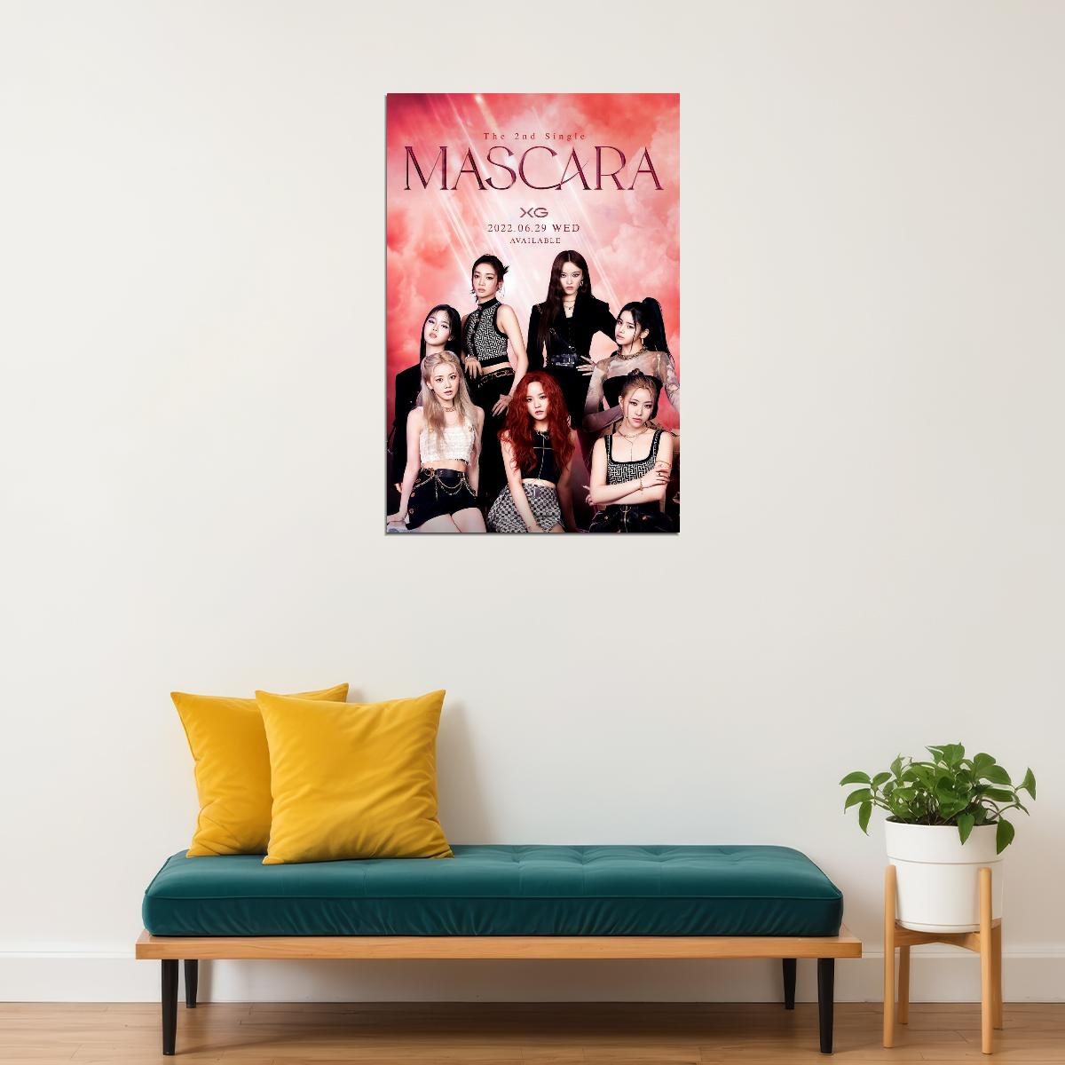 XG Group MASCARA Concept Photo Music Poster K-Pop Aesthetic Japanese Female Girl Group Korean Fashion Idol Wall Art Print