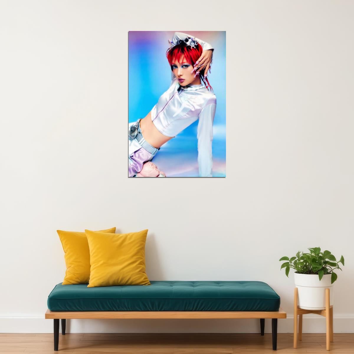 XG Jurin IYKYK Concept Photo K-pop Music Poster Y2K Neo Futurism Aesthetic Female Cyber Kpop Idol Fashion Print Trendy Kpop Girl Group Wall Art