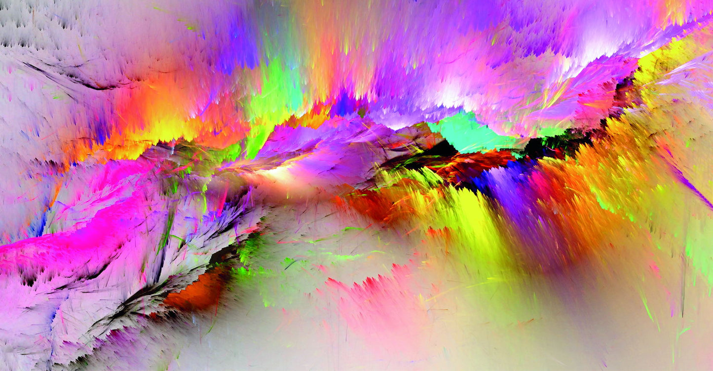 Vibrant Abstract Paint Splash Poster Colorful Modern Art Wall Decor Print