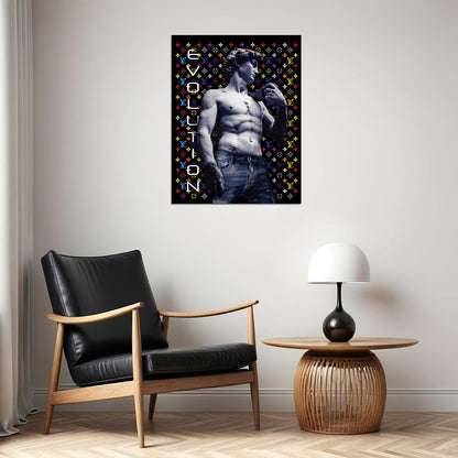 David Evolution Poster Modern Pop Art Classic Sculpture Street Style Wall Decor Print Motivational Pop Art Money Artwork Luxury Brands