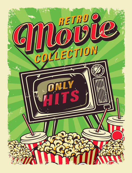 Retro Movie Collection Poster Vintage Cinema Art Pop Culture Wall Decor Print