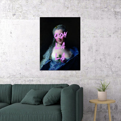 Ooh La La Famous French Baroque Painting Art Vandal Artwork Modern Street Pop Art Altered Famous Masterpiece