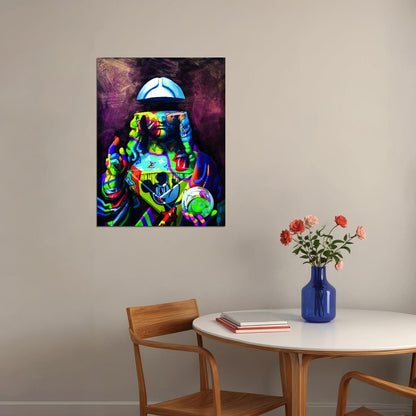 Jesus Street Graffiti Pop Art Poster Iconic Masterpiece Reimagined Bold Colors Modern Pop Culture