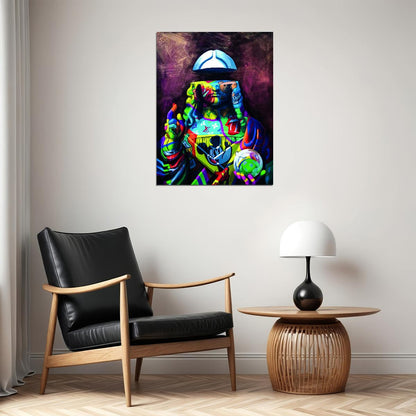 Jesus Street Graffiti Pop Art Poster Iconic Masterpiece Reimagined Bold Colors Modern Pop Culture