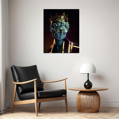 David Meets Harry Potter Art Poster Modern Swag Wall Decor Greek Statue Inspired Motivational Trendy Wall Art Print