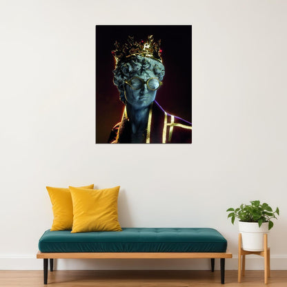 David Meets Harry Potter Art Poster Modern Swag Wall Decor Greek Statue Inspired Motivational Trendy Wall Art Print