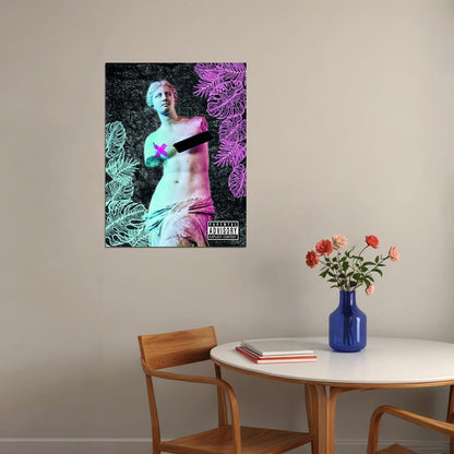 Venus de Milo Graffiti Neon Bust Art Poster Modern Statue Wall Decor Unique Motivational Pop Art Style Swag Wall Print