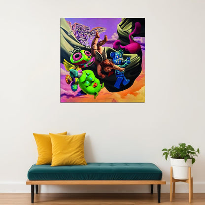 Surreal Graffiti Art Poster Dreamlike Cartoon Wall Decor Modern Pop Art Style Swag Wall Print